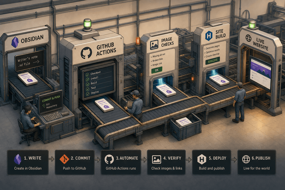Publishing Obsidian Drafts Through GitHub Actions