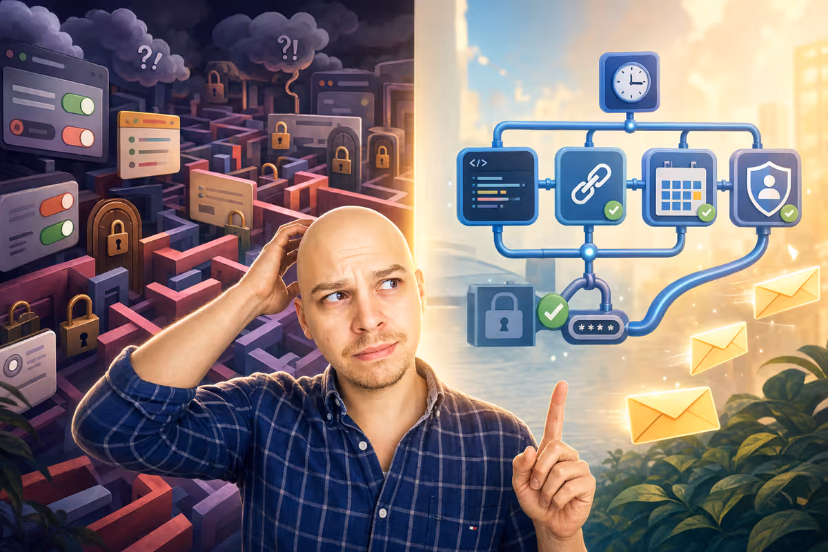 Create a 16:9 hero image for a technical build-log article